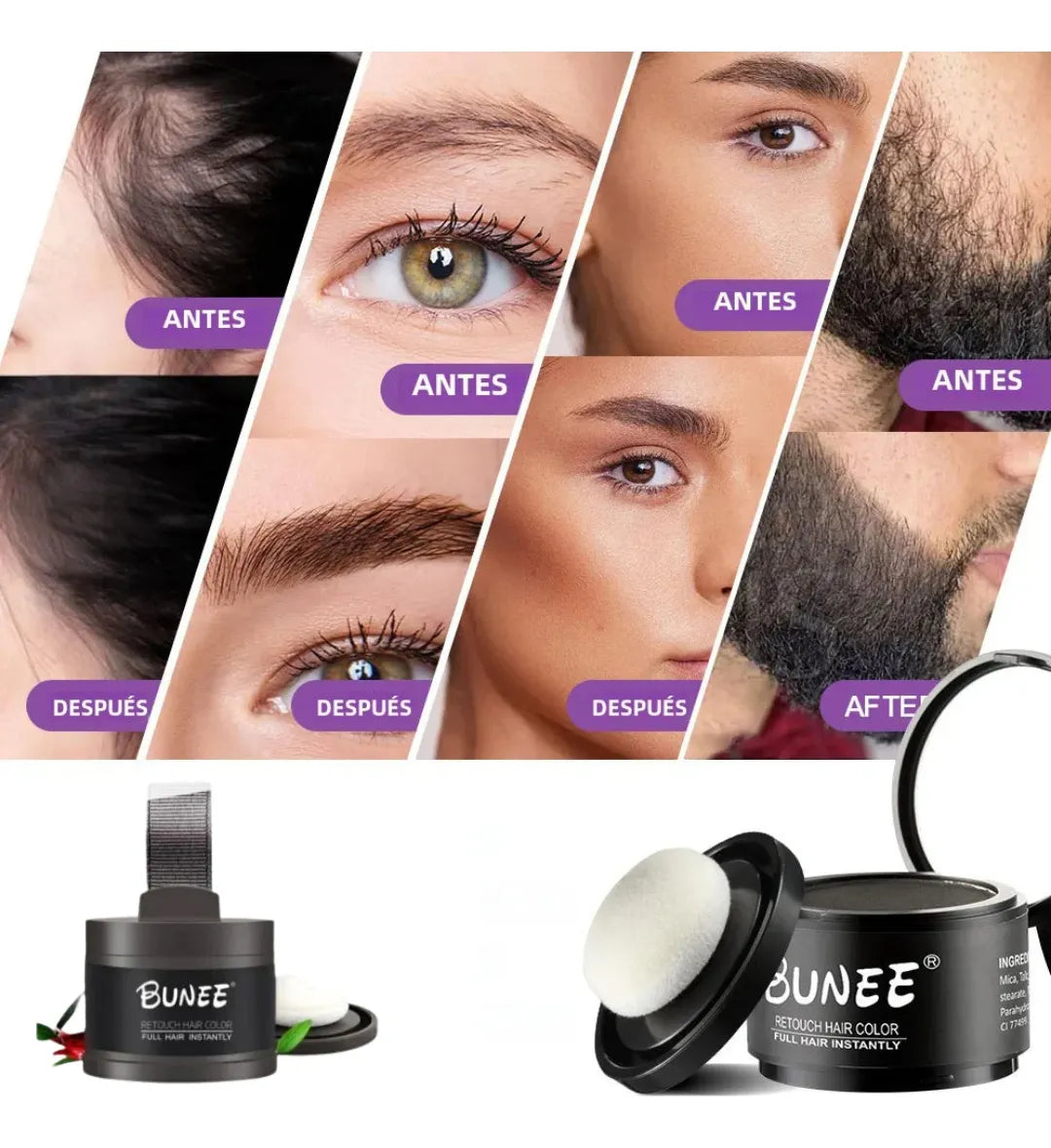 Fibras capilares Bunee ™ Hairline + REGALO : Peine Hairline Optimizer 🎁